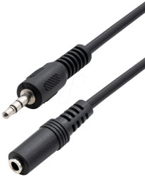 A 54-5L Audio cable, 3.5-mm 3-pin jack plug, 5.0 m