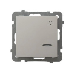 AS Łącznik zwierny dzwonek z podświetleniem niebieskim kaszmir ŁP-6GS/m/82