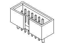Molex Listwa kołkowa, męska, do wbudowania, standardowa 878341211 1 szt. paleta