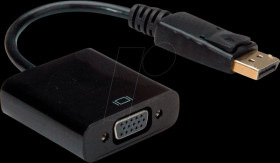 12.99.3136 DisplayPort adapter, DP plug to VGA socket