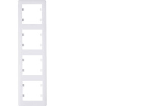 LUMINA SOUL Ramka 4 poczwórna pionowa biała WL5140 HAGER