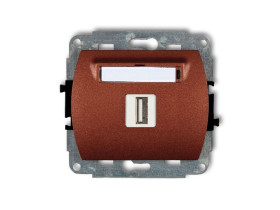 TREND Gniazdo USB-AA 3.0 brązowy metalik 9GUSB-5 KARLIK