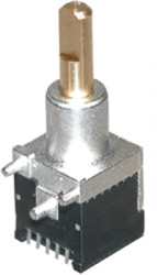 Encoding rotary switch, 16 pole, angled, 10 mA/15 VDC, C08S221ST