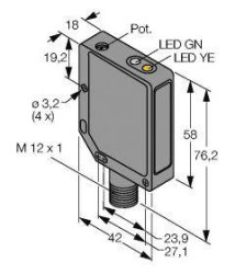 Czujnik dyfuzyjny Turck QMT42VP6AFV400Q 3046858 1 szt.