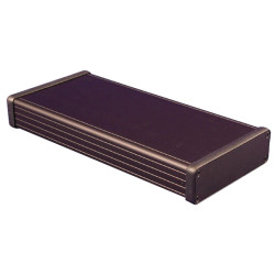 Hammond 1455L2201BK Extruded Aluminium Enclosure 223 x 103 x 30.5mm Black