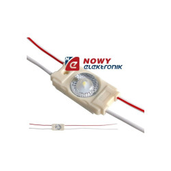 Moduł LED 1x3030 Biały 12V 1,44W 160° 12VDC IP67 8000K 130lm