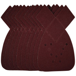 Draper 43852 Detail Sanding Sheets-Hook &amp; Loop, 140mm, 80 Grit, SSD4 10Pc