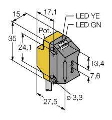 Czujnik światłowodowy Turck QS18VP6FP 3066224 1 szt.