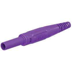 St&#xE4;ubli 669155-26 XK-410 jack socket 4 mm pin violet 1 pc rigid axial connector