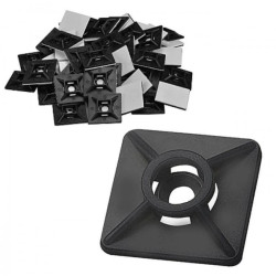 Trytyt Uchwyt mocujący samoprzylepny HW-3ACB czarny 100szt