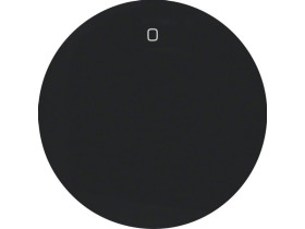 BERKER R.1/R.3 Klawisz z nadrukiem "0" do wyłącznika klawiszowego 1-kr czarny 16222045 HAGER