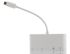 Kabel adaptera, do wyświetlaczy: 1, USB C, DVI