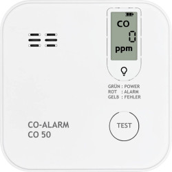 PENTATECH CO50 Czujnik czadu zaw. baterię na 10 lat pracy, z czujnikiem wewnętrznym bateryjne Wykrywanie Tlenek węgla