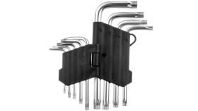 Klucze Torx Krótkie T10-T50 Stal Crv (Zestaw 9 Szt.) 35D960