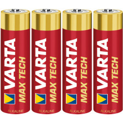 Varta Max Tech Alkaline AA 1.5V Battery Pack of 4