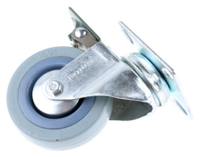 Koło samonastawne średnica kabla 75mm Płyta Guitel Hervieu 60kg wysokość całkowita 102mm