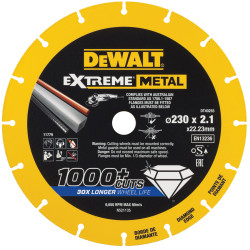 DEWALT DT40255-QZ Extreme Metal Cut Off Saw Blade 230 x 22.23 x 2.10mm