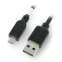 Przewód microUSB B - A 2.0 Hi-Speed Goobay czarny - 0,6 m