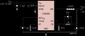 42V, 1.5A Synchronous Step-Down Regulator with 3μA Quiescent Current