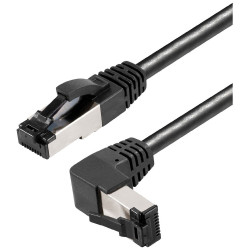 Maxtrack TI49-1,5L Network cable CAT 8.1 Black 1.5m 90 deg up Ammonia resistant