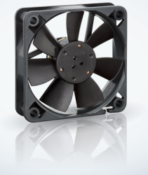 DC axial fan, 12 V, 60 x 60 x 15 mm, 29 m³/h, 27 dB, slide bearing, ebm-papst 612 F/2