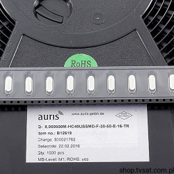 Q-8.000000M-HC49USSMD 8,00MHz Crystal SMD-HC49US AURIS