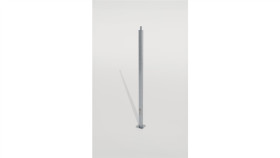 Słup Stalowy Kwadratowy Jednolity Oświetleniowy 3 Metry