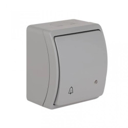 Koala Przycisk /dzwonek/ z podświetleniem n/t IP44 popiel VW 155-53 61.348