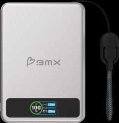 B939-05-SI Powerbank, solid-state, solid, 5000 mAh, MagSafe, silver