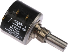 Potencjometr 10kΩ typ Obrotowy Vishay średnica wału 6,35 mm 2W długość wału 20.6mm Montaż panelowy