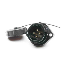 Złącze wielostykowe przemysłowe 4-pinowe Montaż na kołnierzu Gniazdo RS PRO