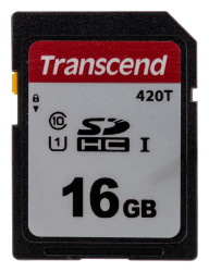 Karta SD SDHC, 16 GB Tak 3D, Transcend SDC -25 → +85°C