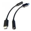 Adapter audio USB C wtyk - 3,5mm gniazdo czarny