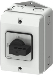 Rozłącznik główny w obudowie ekranowanej 3P 16A 7,5kW AC23A 400V styki pom wyprz 1Z 1R blokowanie w poz O i I 3LD2084-2GP21