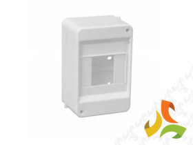 Rozdzielnica natynkowa 4 modułowa 1x4M bez drzwi N+PE IP40 S-4 C.2062 PAWBOL