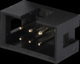 Box connector, 6-pin, angled