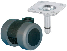 dörner + helmer 761340 761340 Rolka podwójna Średnica koła: 35 mm Maksymalne obciążenie: 70 kg 1 szt.