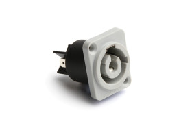 Złącze zasilające 25A Wtyczka 3,2 kV 3P Męski Amphenol Industrial Szary Montaż na panelu IP54