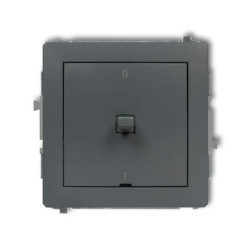 DECO Łącznik dwubiegunowego w stylu amerykańskim grafitowy mat 28DWPUS-9