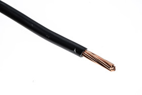 Przewód montażowy 25 mm² Czarny RS PRO PVC TI1 450 V DC, 750 V AC dł. 50m 7/2,14 mm 70°C BS EN 50525-2-31:2011 Klauzula