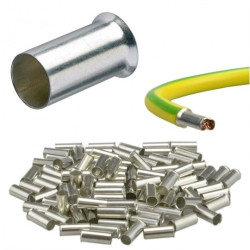 Końcówka tulejkowa nieizolowana typ H / TA DIN 16mm2 / 12mm miedziana cynowana galwanicznie Elpromet 100szt.