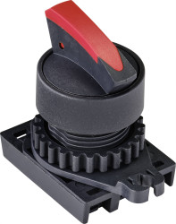 TRU COMPONENTS TC-9860204 S2SRN-S5KR Przełącznik ścienny blokada czerwony 2 x 45 ° 1 szt.
