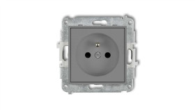 Mini Szary Mat. Gniazdo Pojedyńcze Z Uzi Emieniem