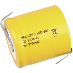 Mexcel 150793 Rechargeable battery 1/2 D NiCd 1.2 V 2200 mAh