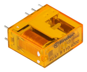 Przekaźnik mocy 110V ac SPDT Finder 500mW, montaż PCB