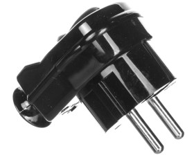 Wtyczka kątowa rozbieralna z przełącznikiem i wskaźnikiem z/u 16A 2P AWA-ŁKB czarna 51.26