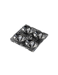 Soczewka LED Skrzydłowy Bezbarwny Metakrylan polimetylu (PMMA) Kwadratowy, Ledil, seria: Strada 2x2