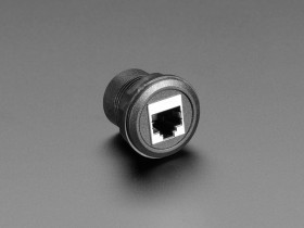 RJ-45 Ethernet Round Panel Mount Adapter Plug