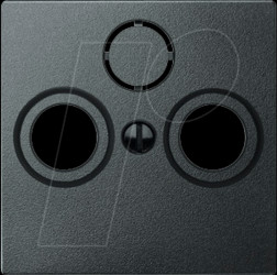 297514 Central plate for aerial sockets - System M, anthracite