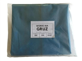Worki na gruz 120l niebieskie bardzo mocne op. 10 szt.